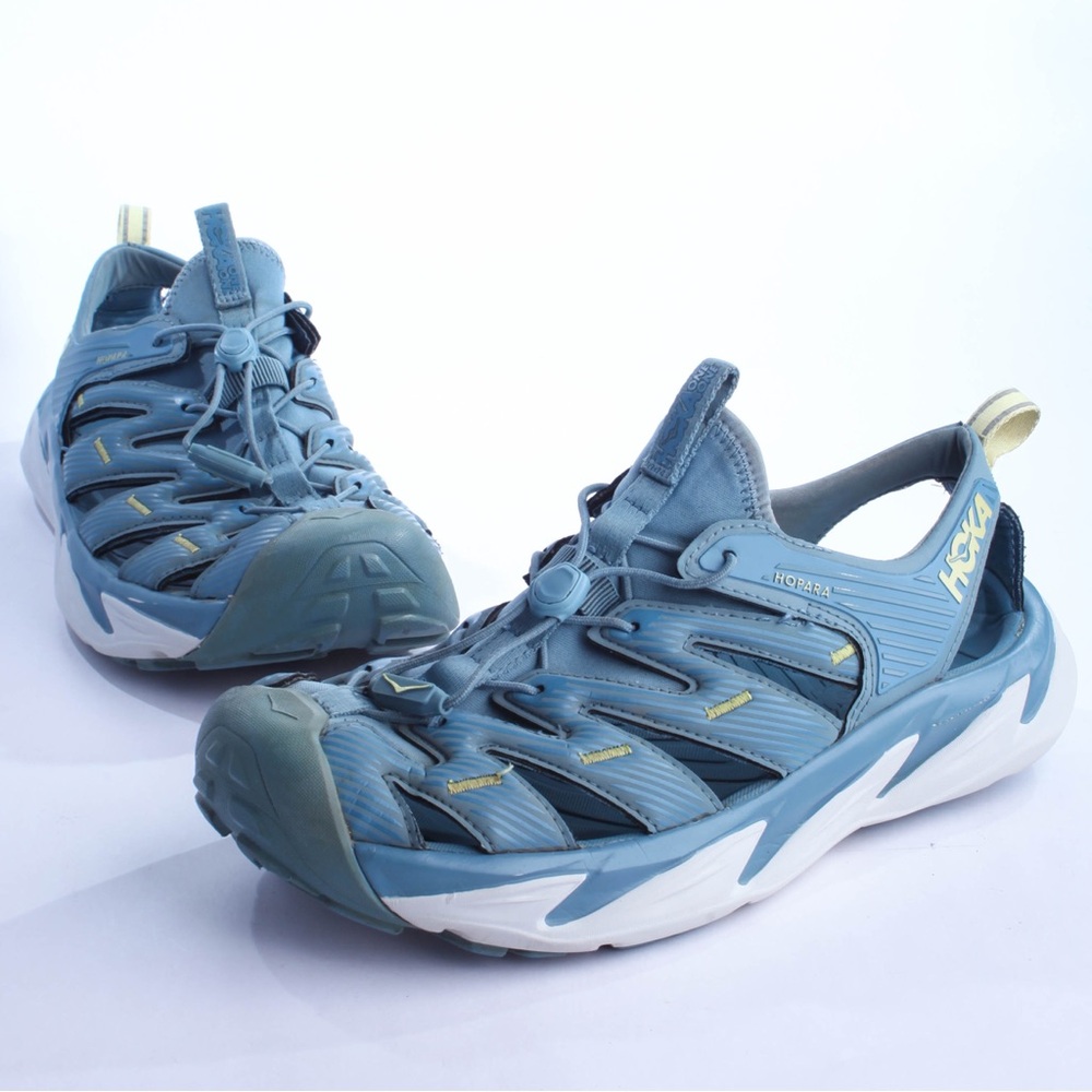 Hoka One One Hopara Women Sandals 1106535 Provincial Blue Lunar Blu Size 10